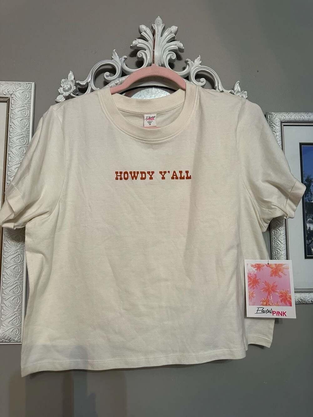 Electric Pink Howdy Y'all Western Graphic T-Shirt